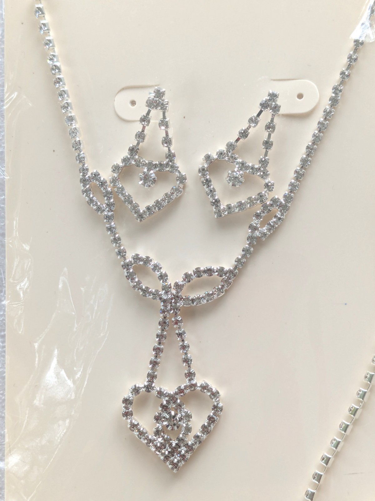 Camille Bijoux Genuine Austrian Crystal Heart Necklace, Bracelet & Earrings B22
