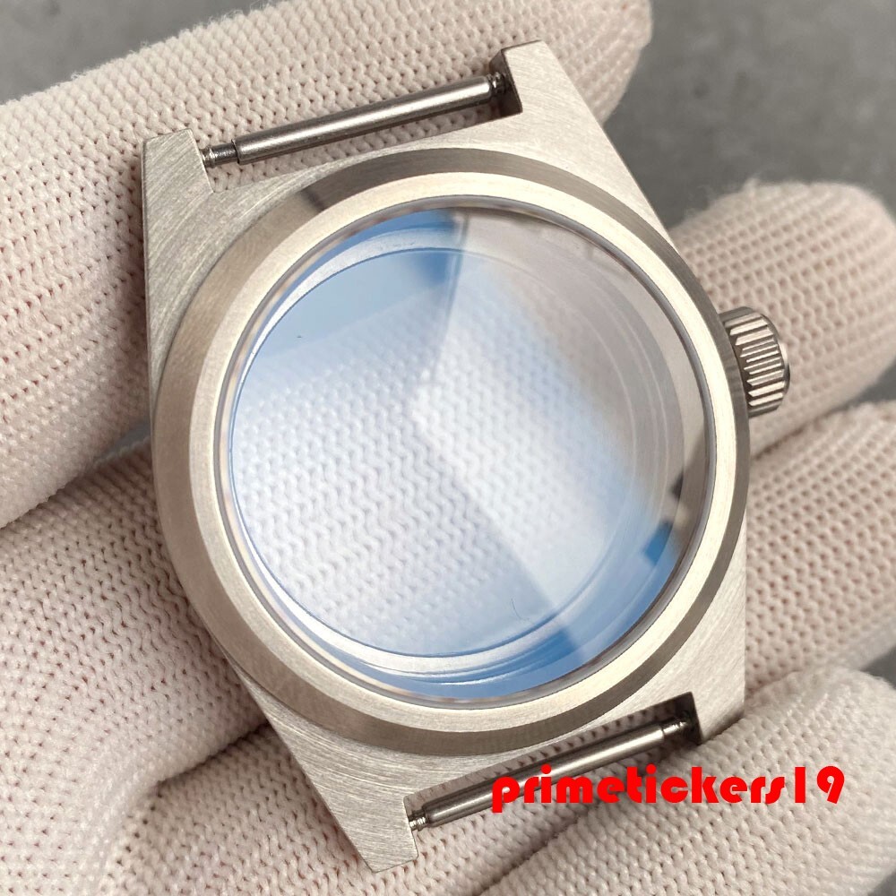 Fit NH35 NH36 NH38 AR Sapphire 20BAR 38mm Dive Watch Case Transparent Glass Back