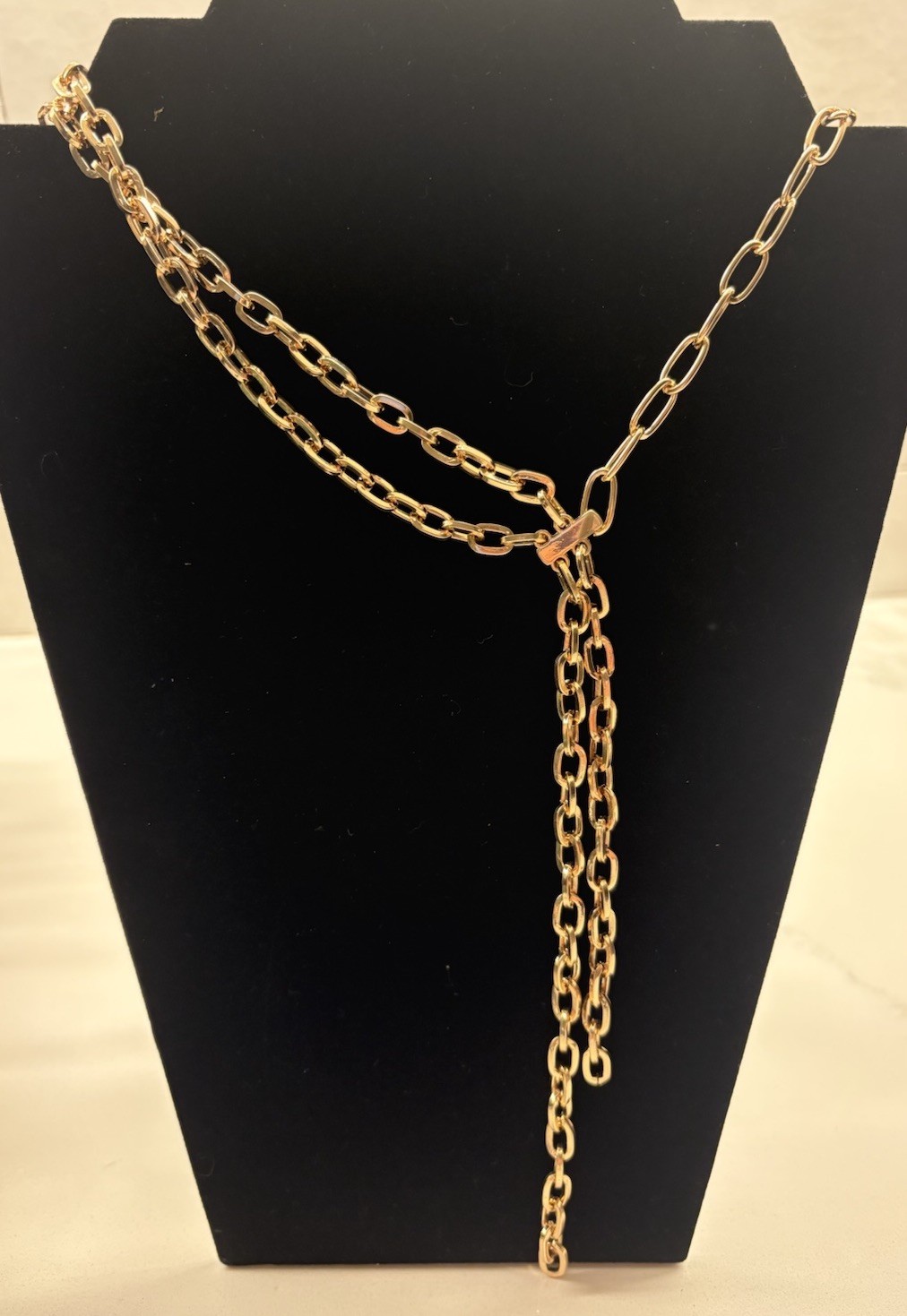 New! Gold Tone Necklace Sugarfix Baublebar Layered Design Mixed Chains Jewelry