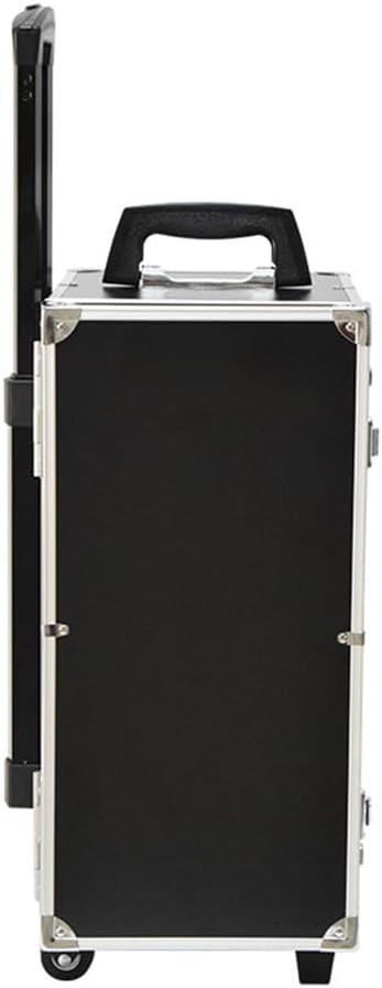 Rolling Jewelry Trolley Case with Drawers Sturdy Case for Travel and Vendor Show