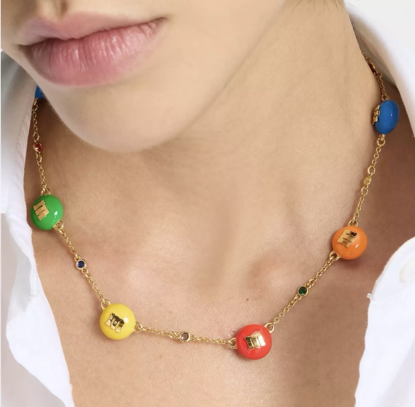 Kate Spade X M&M’s Candy Necklace New