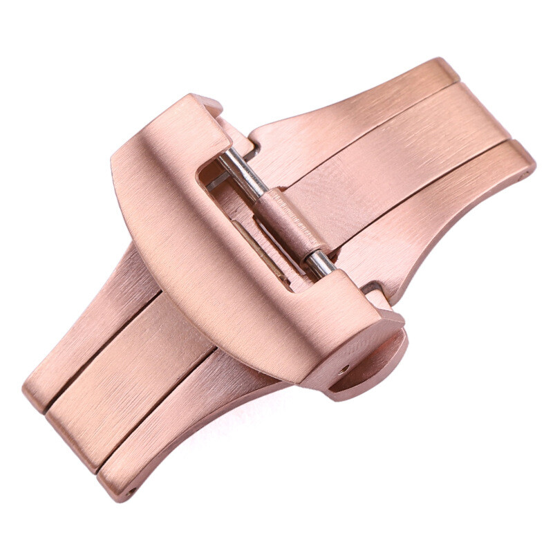 Premium Brushed Stainless Steel Butterfly Watch Buckle Clasp 20 22mm for Panerai