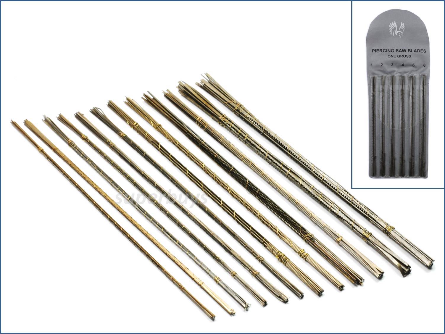 144pc Mix Set Grade 1 to 6 Jeweller Saw Blades For Precise Cutting Sawing Blade