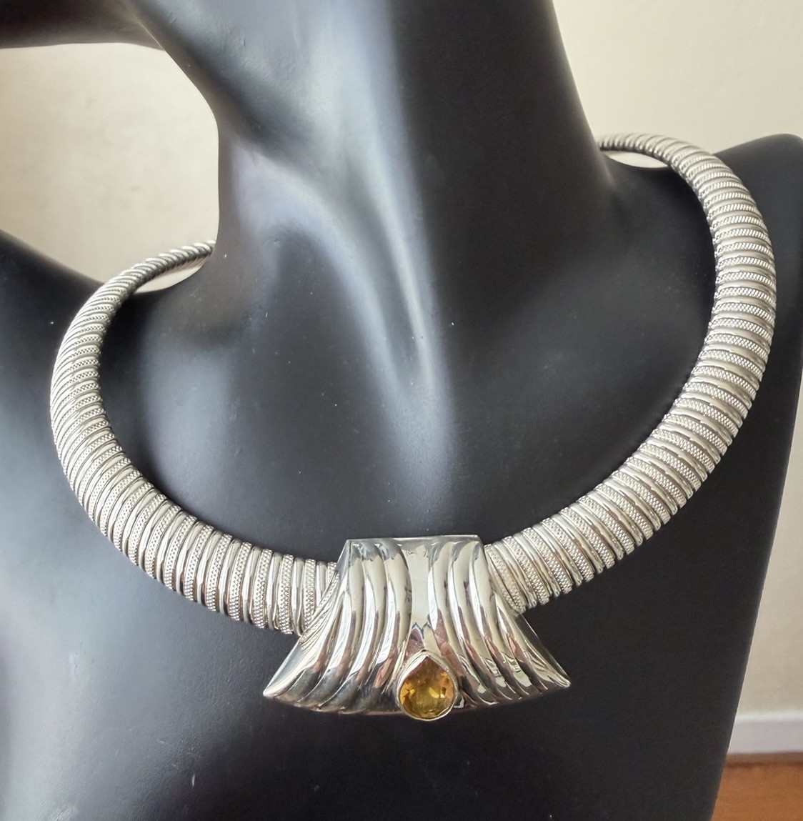 Vintage M.S. Co Sterling Silver Necklace W/ House Of Gold 925 Pendant
