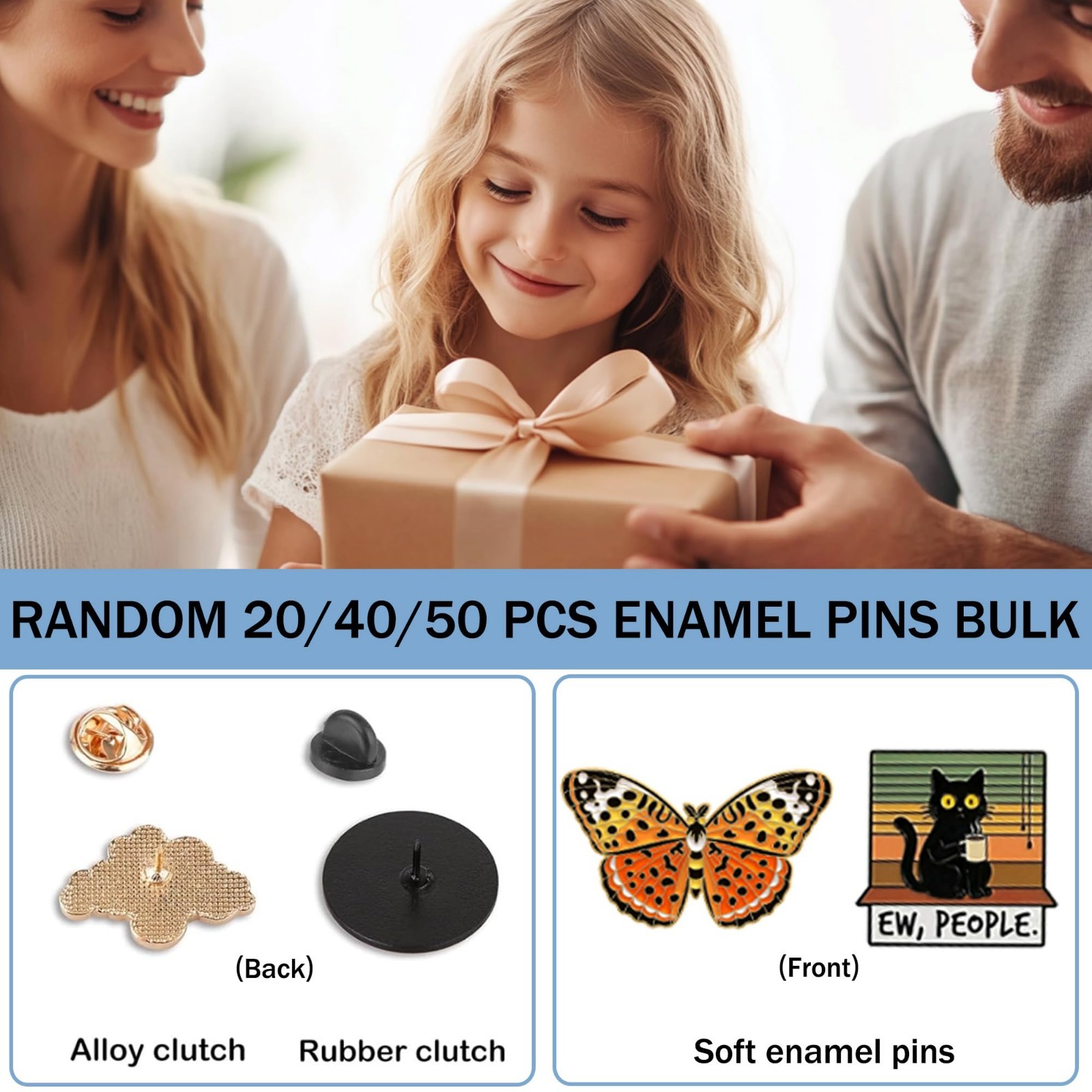 Cute Enamel Pins Set – 20/40/50 PCS Funny Backpack & Hat Lapel Badges, Aesthetic
