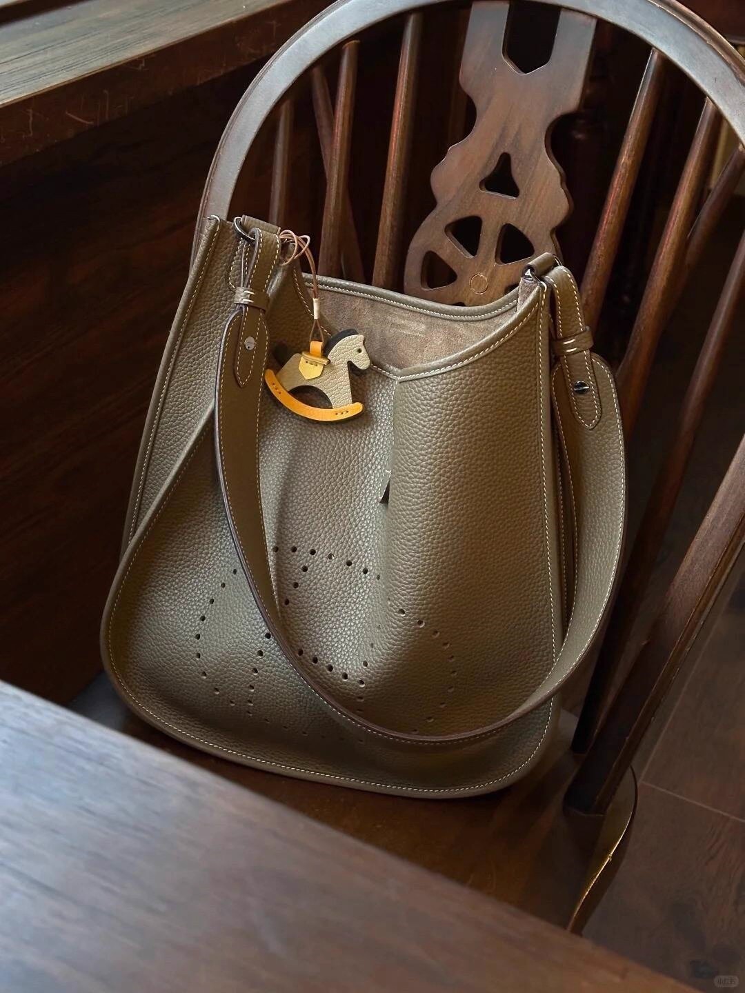 Real Leather Handle Shoulder Strap Replacement For Evelyn TPM/PM/GM/TGM