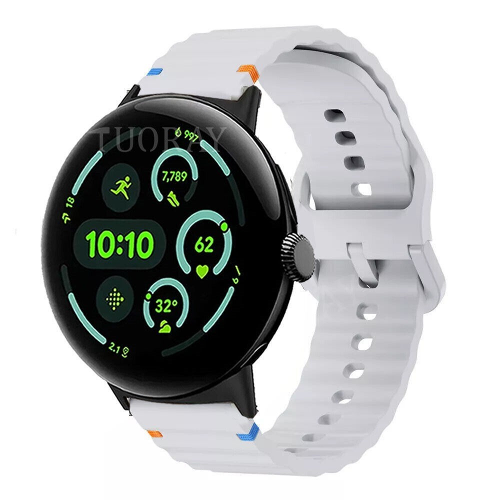 Silicone Sport Watch Band Strap For Google Pixel Watch/Watch 2/Watch 3 41mm 45mm