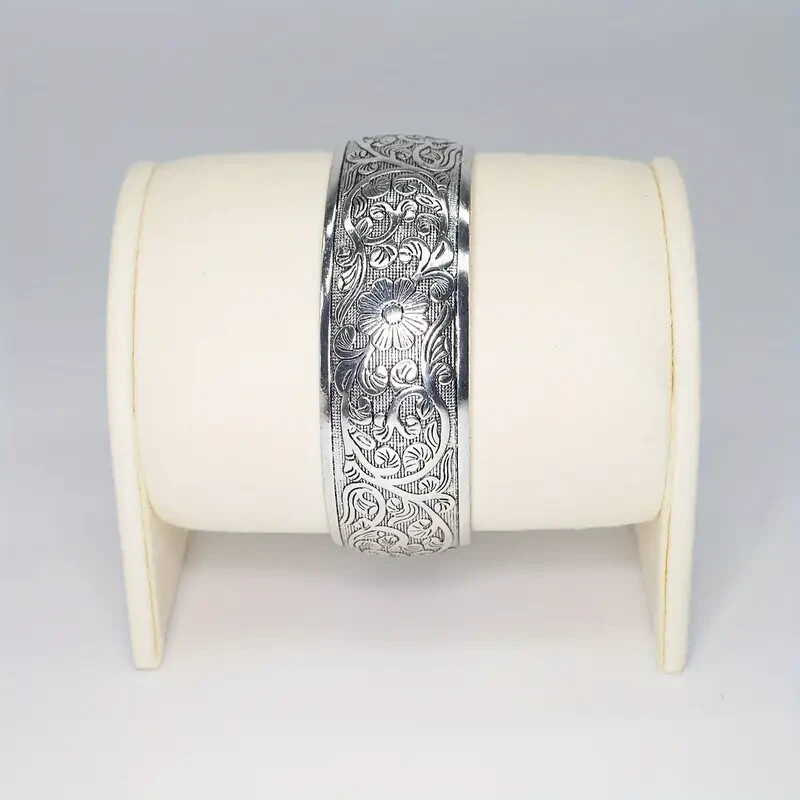 925 Sterling Silver Vintage Style Tibetan Tibet Bracelet Bangle One Size Fit All