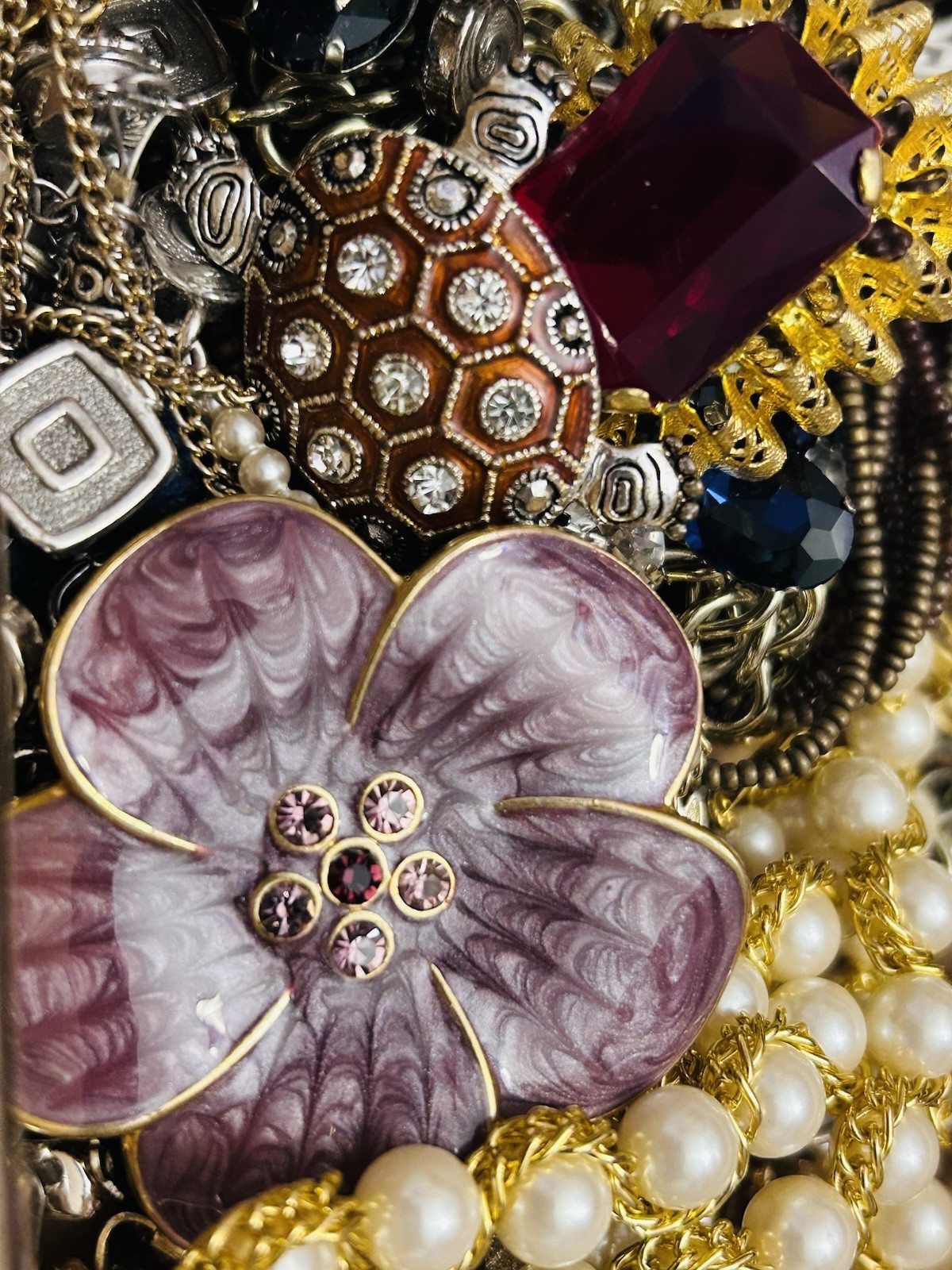 VTG To Modern Classics Jewelry Wear/Resell Trifari/Sarah C/Coco/J.J. Lot 1956