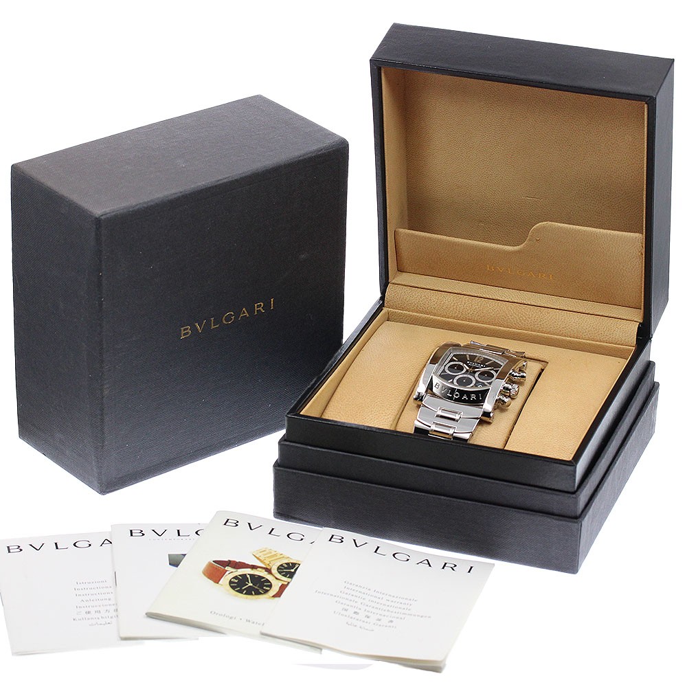 BVLGARI Assioma AA48SCH Chronograph Date black Dial Automatic Men’s Watch_955038