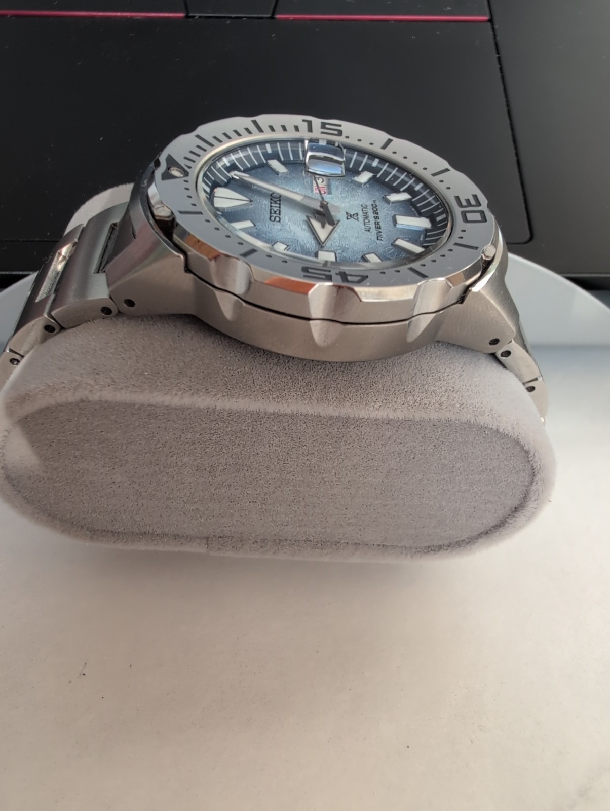 Seiko Prospex Frost Monster Save The Ocean SRPG57K1 4R36-11C0 Watch Blue Dial