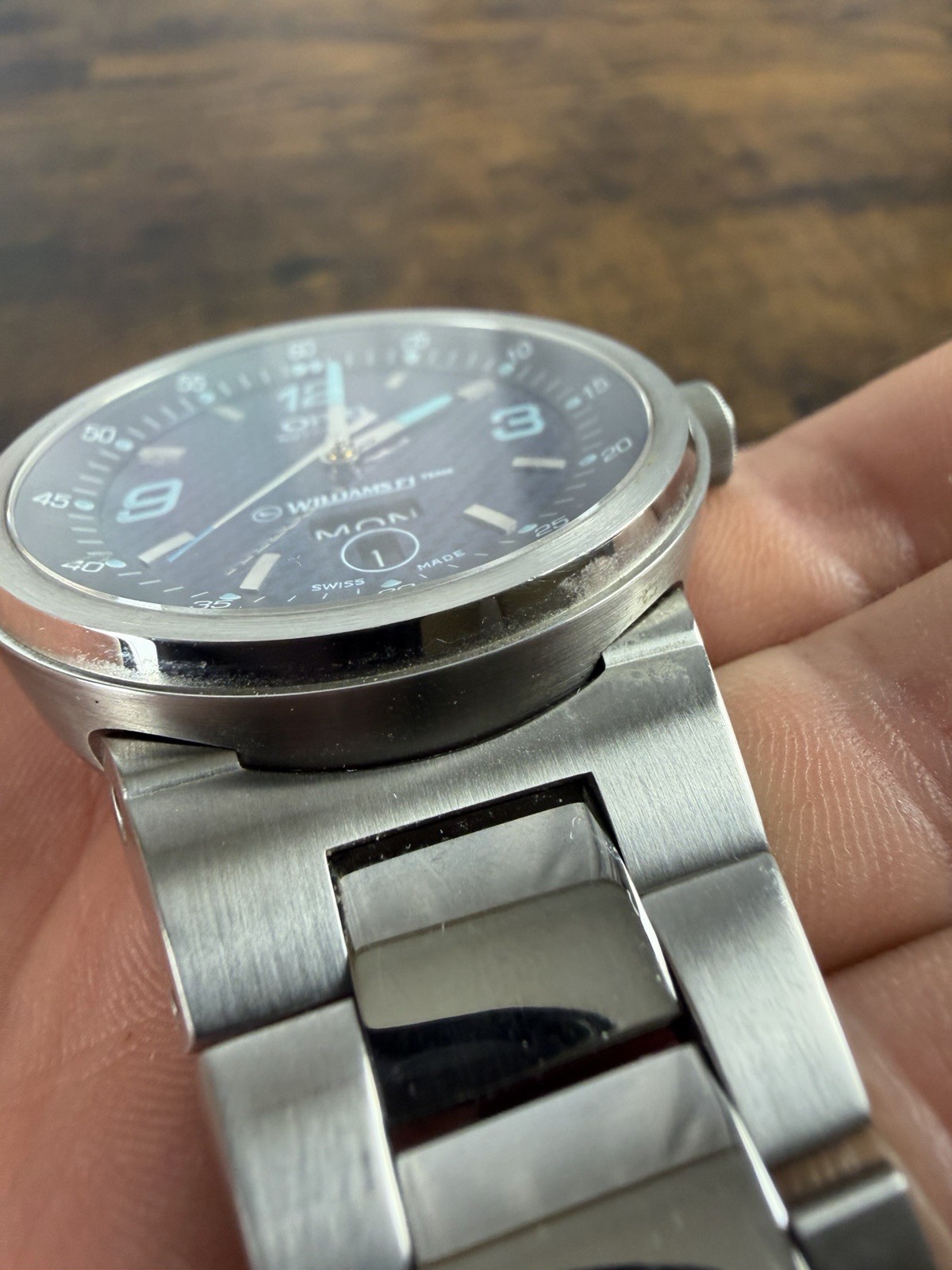 ORIS WILLIAMS F1 team 7560 DAYDATE 40mm Steel Blue Dial Automatic Mens Watch