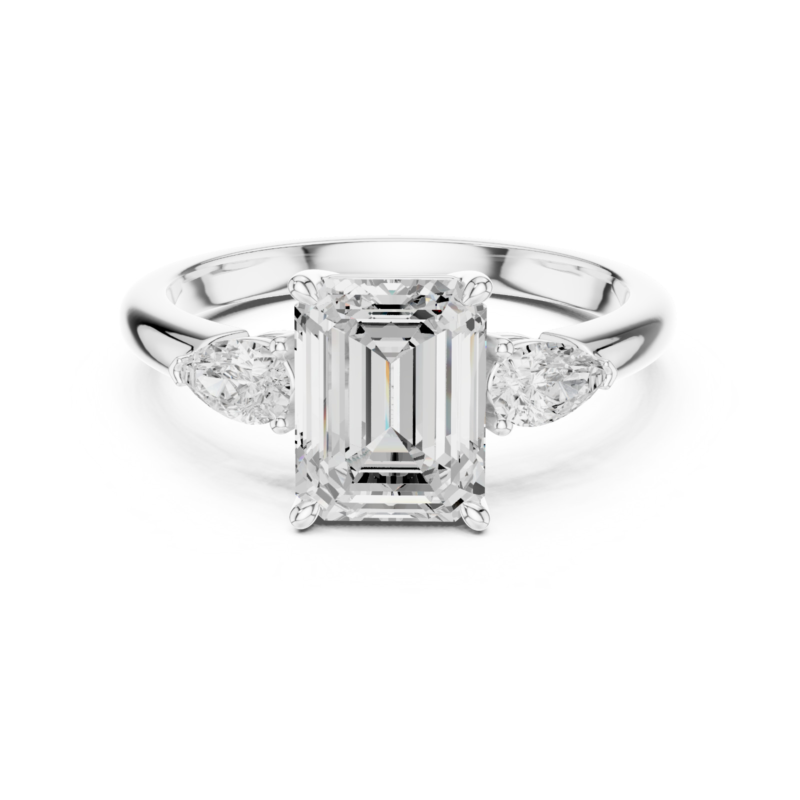 TCW 2.50 Ct VVS1 Lab Grown Diamond Ring Women Engagement Jewelry14K Gold Over