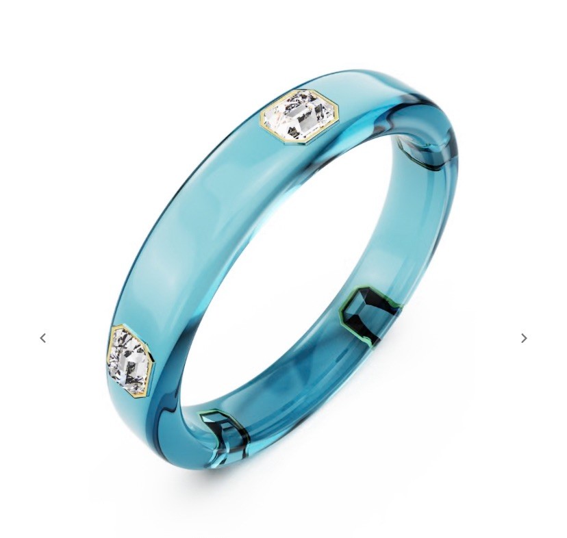 Swarovski Blue Dulcis Bangle Size M Medium Vibrant Crystal 5714390 NEW In Box💕