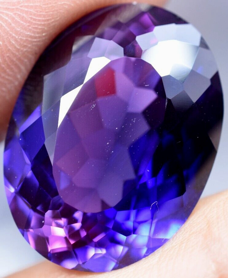 Natural 31.45 Ct Boysenberry Sapphire GGL Certified fabulous Loose Gemstone