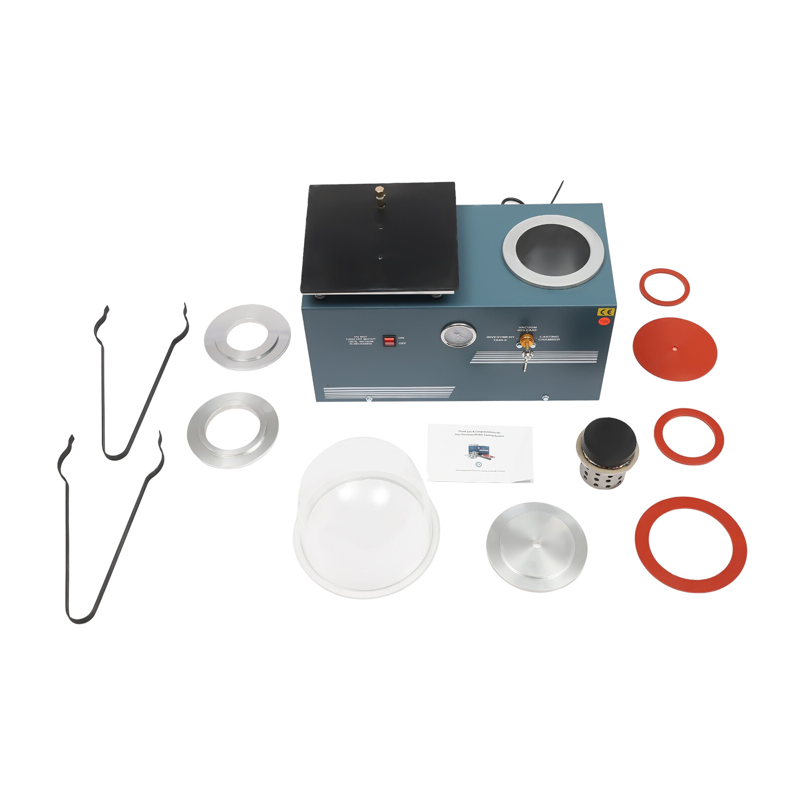 Jewelry Vacuum Lost Wax Cast Combination Investing Casting Investment Machine 2L