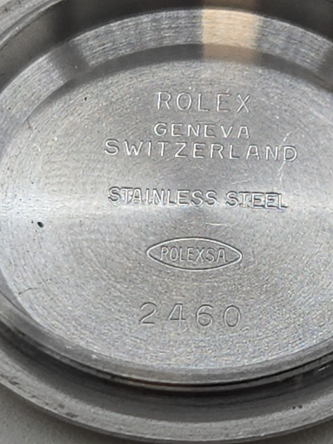 Rolex Caseback 2460 , Stainless Steel,