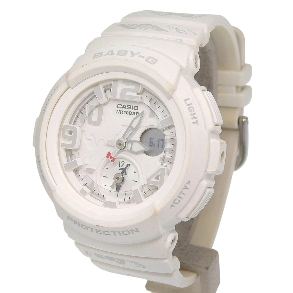 CASIO BABY G HELLO KITTY Watch Hello Kitty BGA 190KT Stainless Steel Resin White