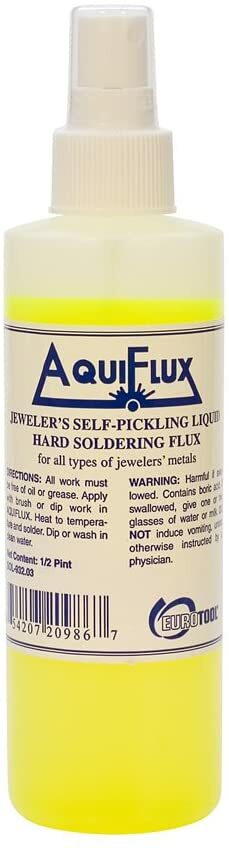 Aquiflux Self Pickling Flux Gold Silver Jewelry Hard Soldering 1/2 Pint – 8oz