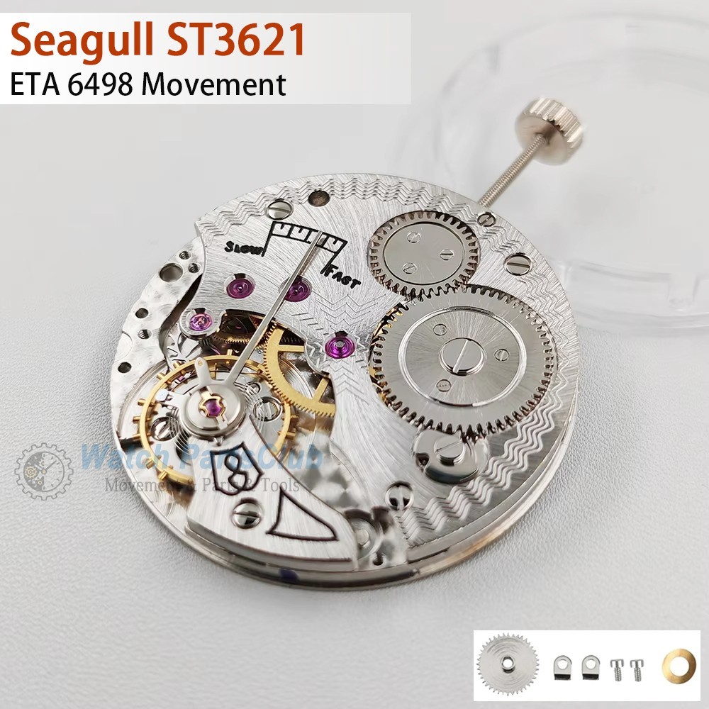 NEW Seagull ST3621 Mechanical Mvement 17 Jewels 6H Small Second Replace ETA 6498