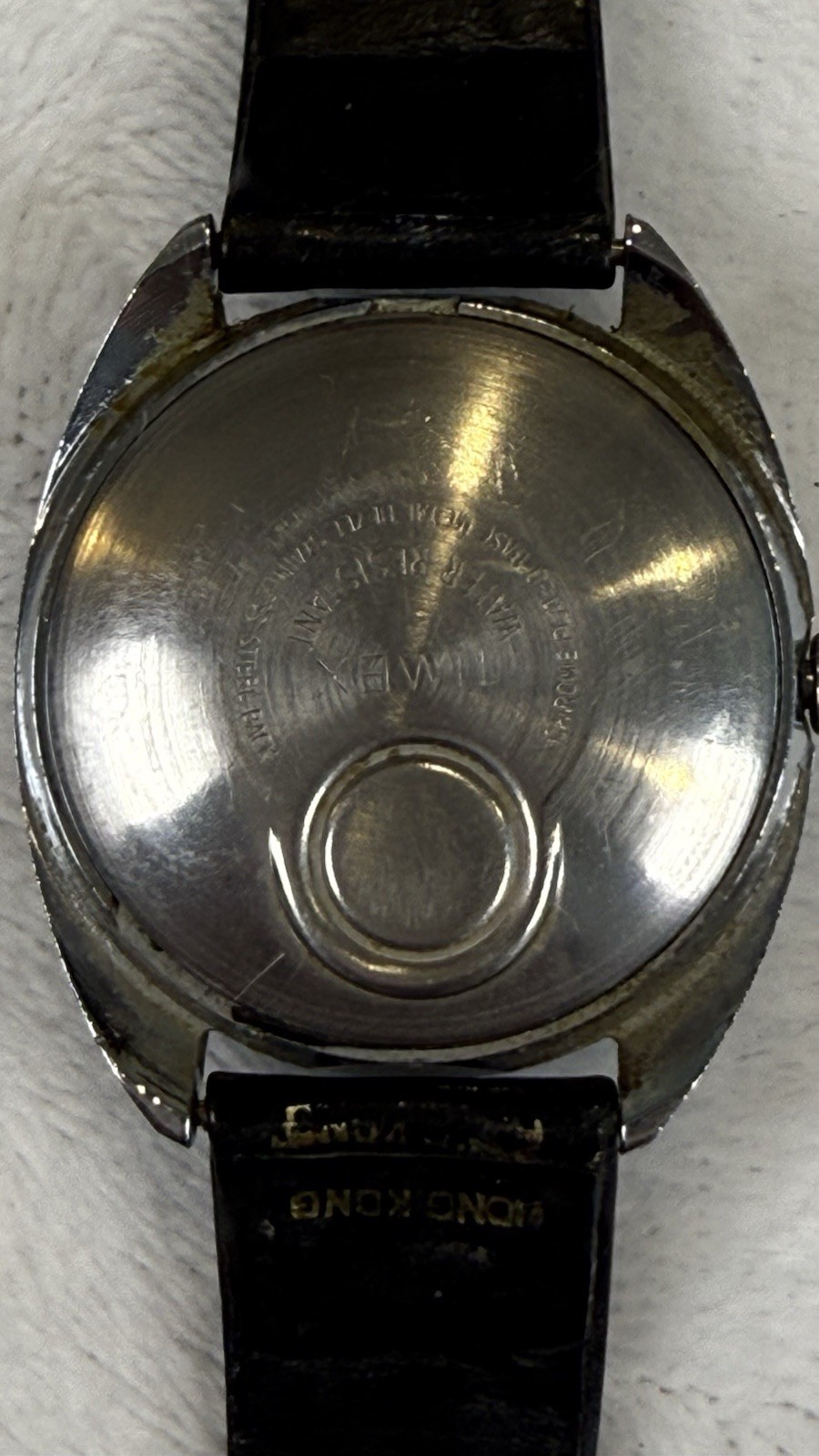 Vintage Timex Electric Dynabeat Watch Day Date Works New Battery As Is
