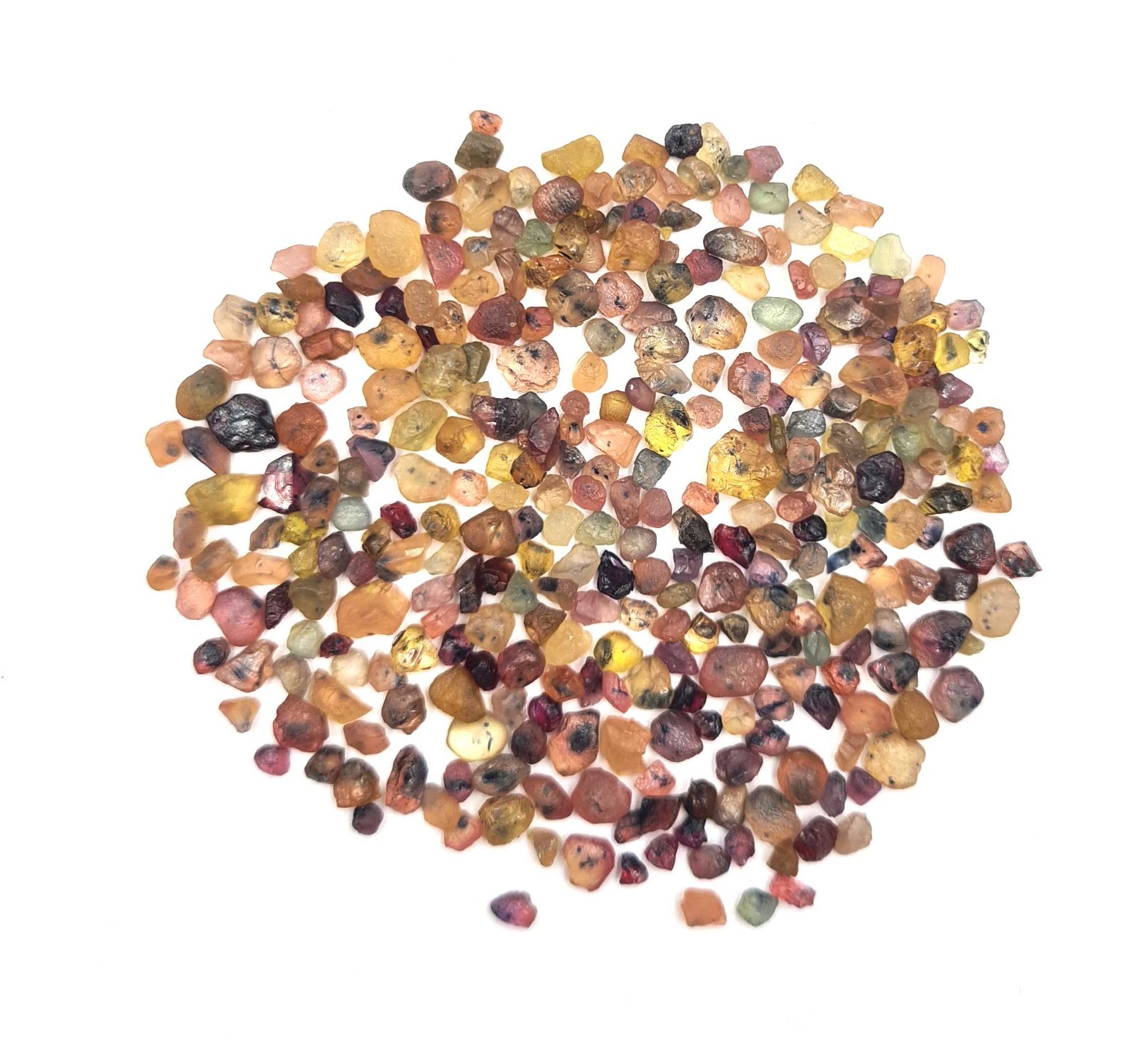 Natural Multi Sapphire Raw Rough Loose Gemstone Lot 3-7 MM 50 CT