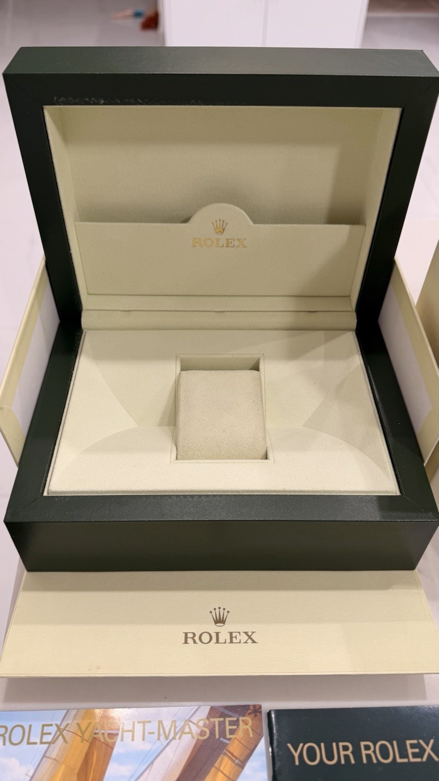 GENUINE Rolex Gold Yacht Master 16628 watch Box Booklets Tag SET Mid 2000s -2011