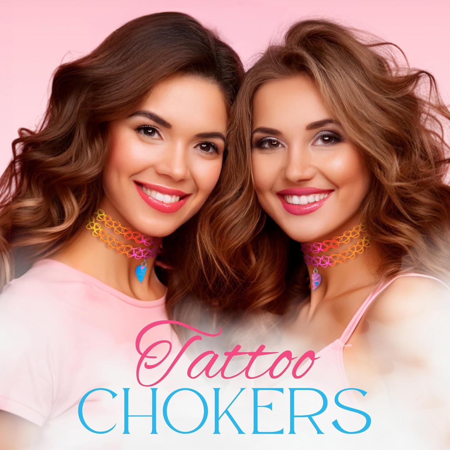 Tattoo Choker Necklace – 90s Accessories 2000s Jewelry Y2K