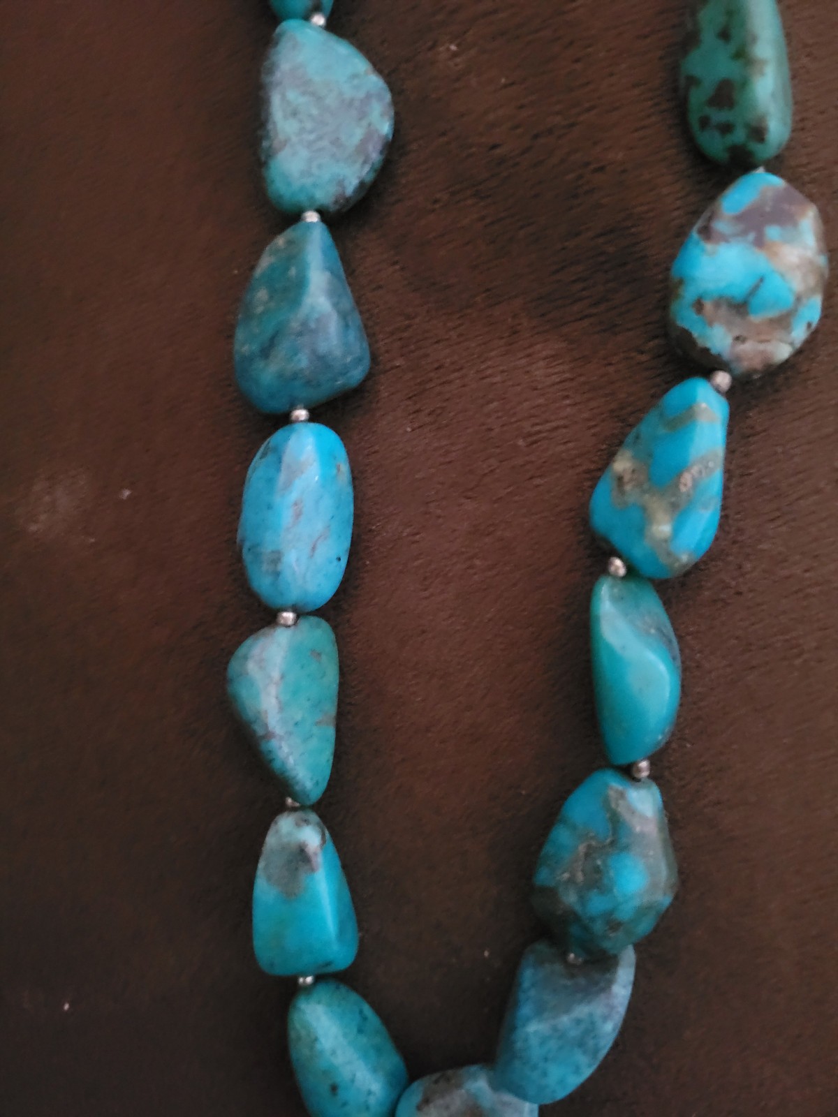 Studio Barse Vintage Natural Turquoise in Sterling Silver Necklace with Pendant