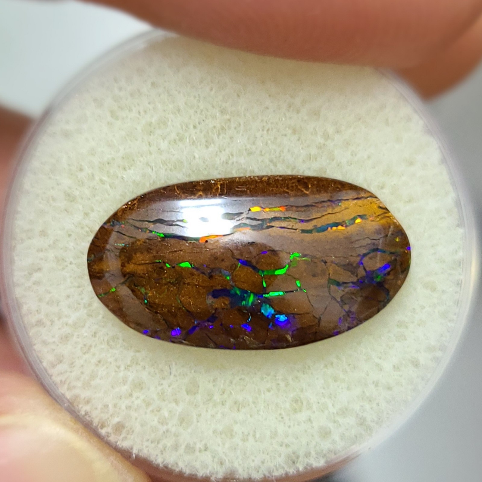9.45 ct Koroit Boulder Opal *INVESTMENT GRADE* Best fire-all colors double sided