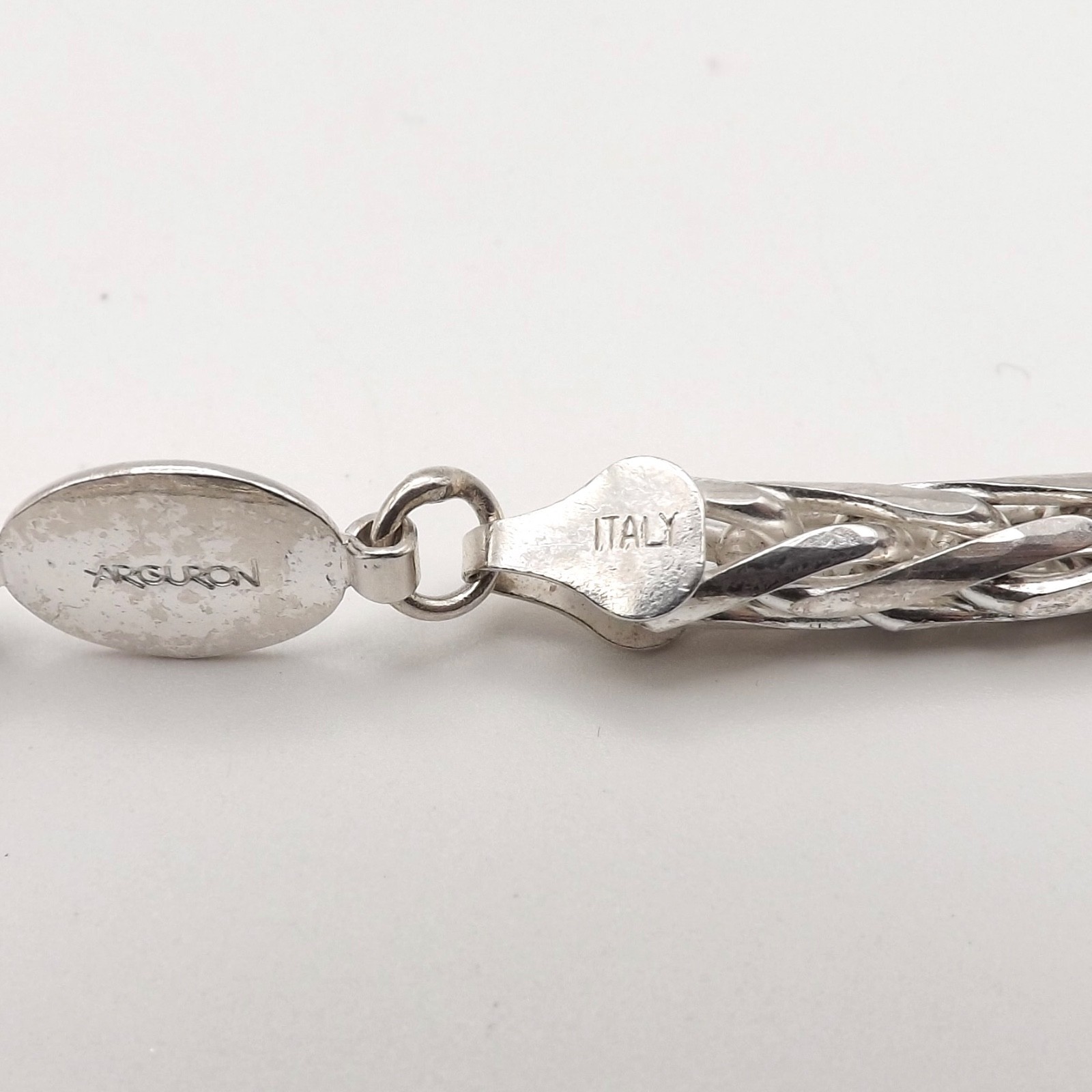 Sterling Ever Silver Round Wheat Link Pendant Chain Solid Necklace 18in
