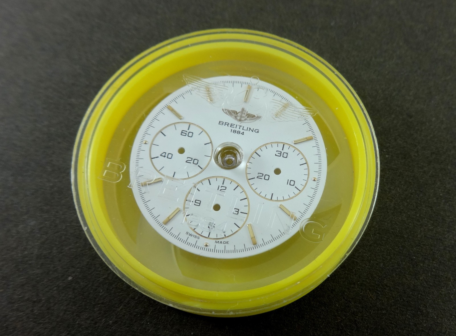 BREITLING 1884 Chronograph White DIAL 410.A108. NOS