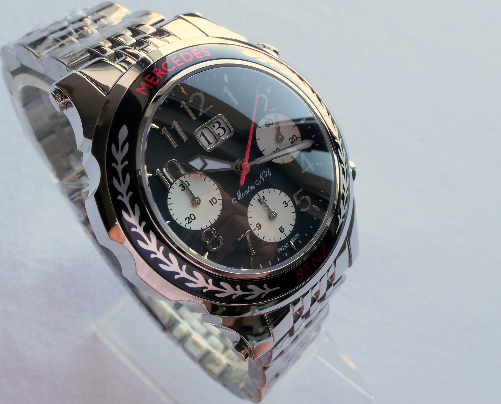 Mercedes Benz Classic Car Accessory Grand Data Swiss Automatic Chronograph Watch
