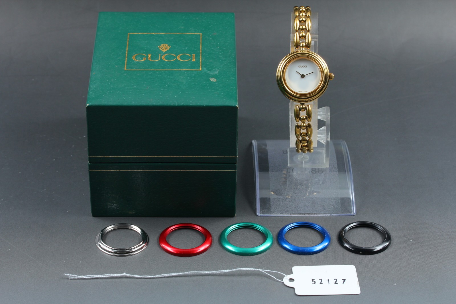 Boxed [Near MINT] GUCCI 11/12.2 Change Bezel 6 Colors Women’s Quartz Watch JAPAN