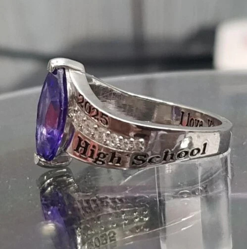 Graduation Class Ring Custom Made High School College Gift 925 Sterling Silver