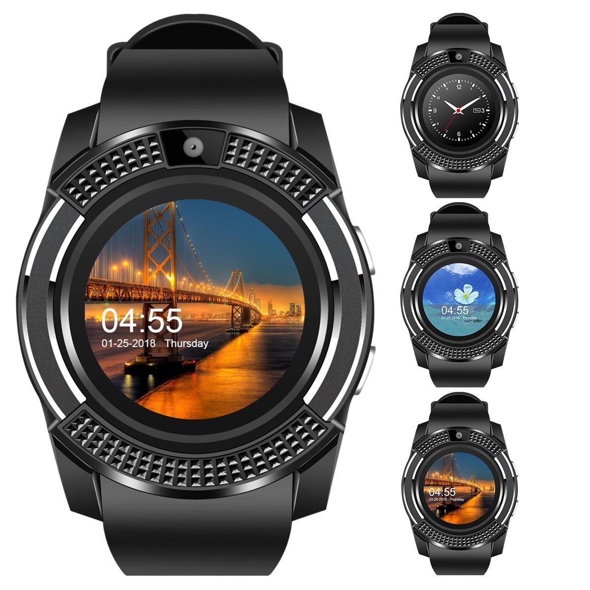 Touch Screen Smart Watch Fitness Tracker Pedometer Sleep Monitor for Men Women