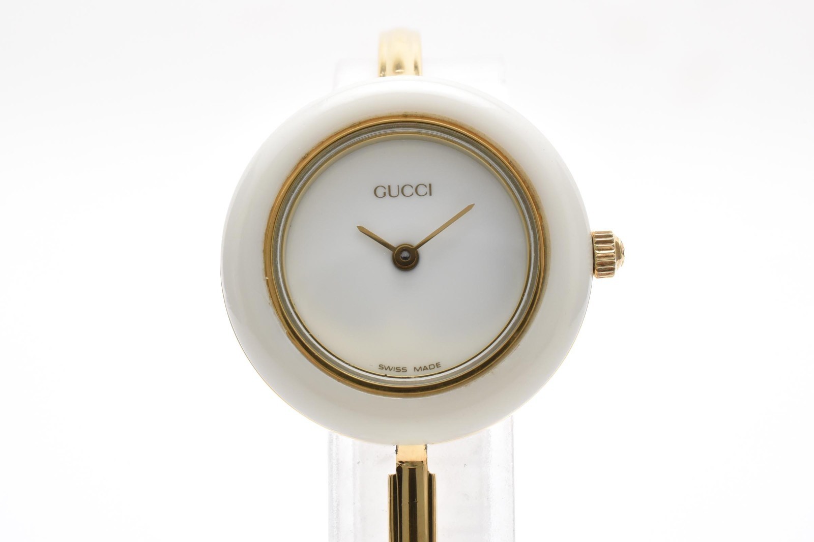 GUCCI Change Bezel 11/12.2 1100L Gold Vintage Quartz Woman’s Watch with Box!