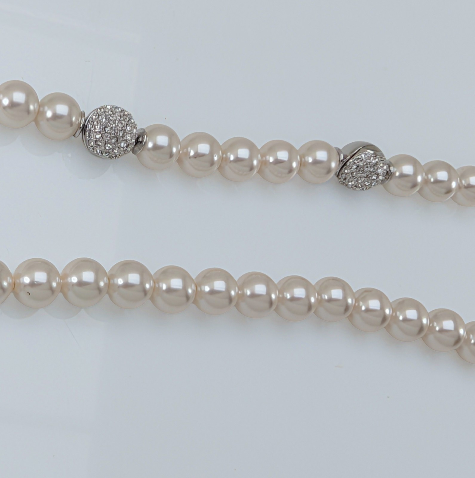 NEW 100% Authentic SWAROVSKI White Crystal Pearl Choker Matrix Necklace 5747746