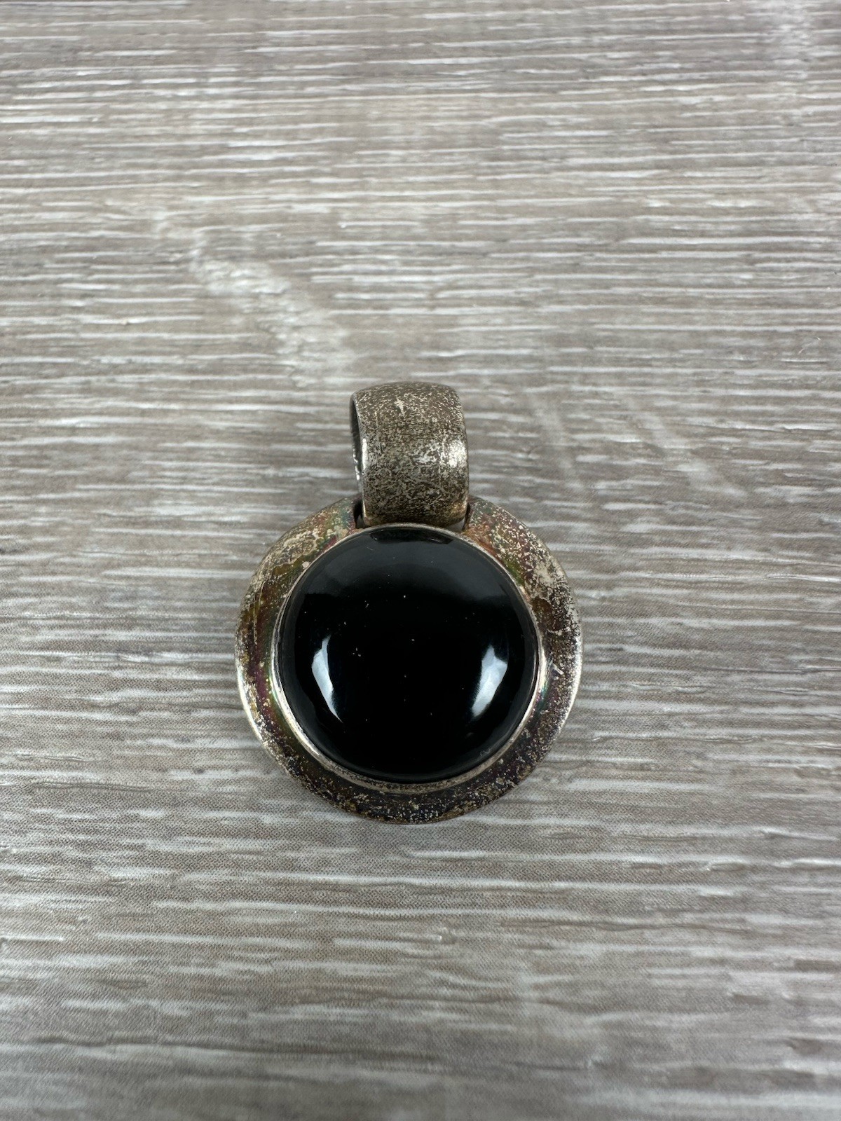 925 Sterling Silver Black Onyx Pendant