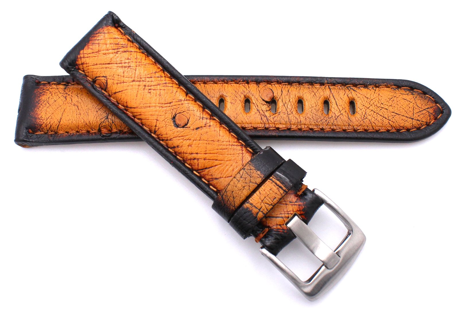 Strauss Watch Strap Cognac 20mm /18, Compatible Omega Made Germany