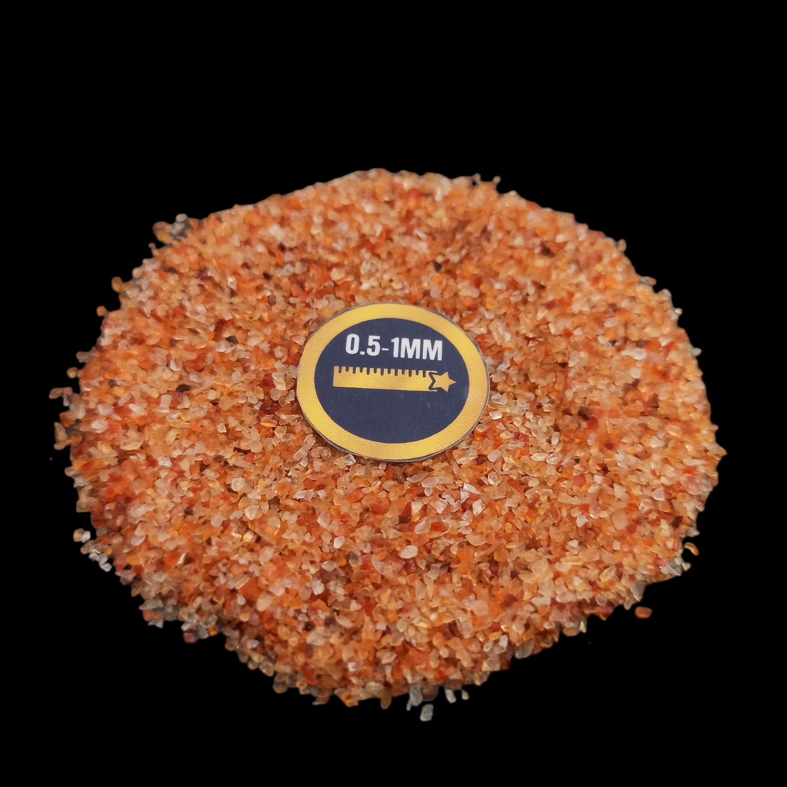 Carnelian gemstone crushed Coarse 0.5-1mm Gemstone For Jewelry Making