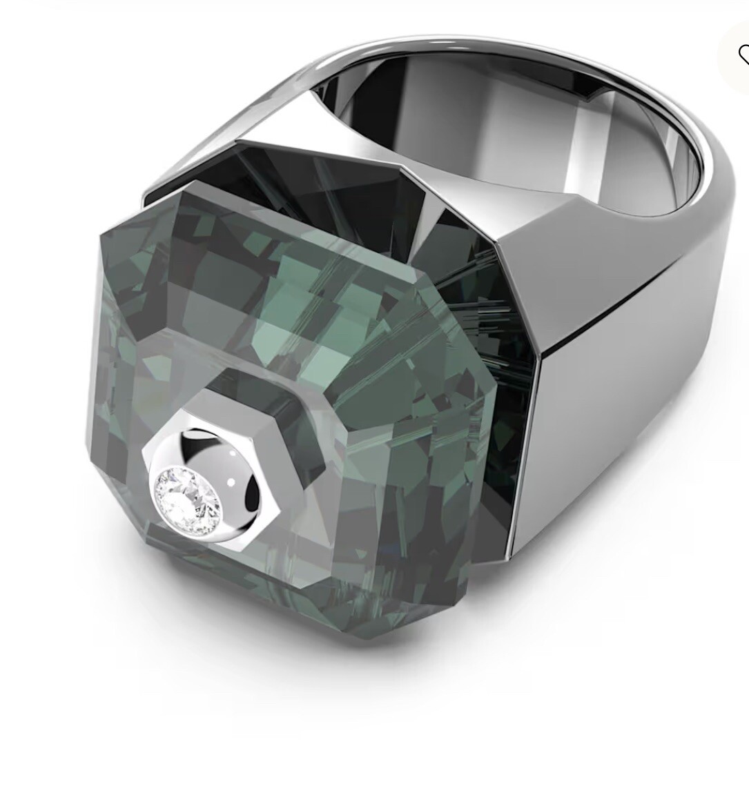 Swarovski Numina cocktail ring Octagon cut, Black, Ruthenium plated EUR 64 11USA