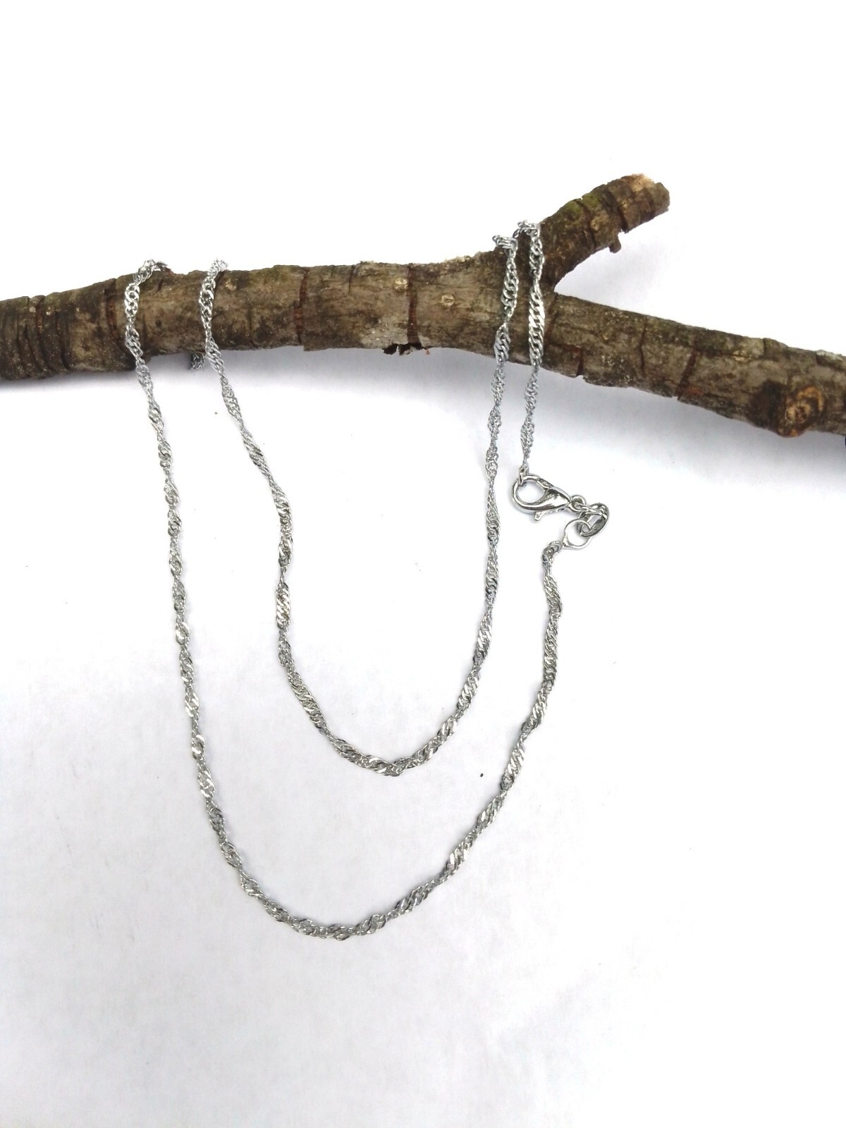 2mm Stainless Steel Water Wave Chain Trendy Durable Men’s Women’s Necklace 45cm