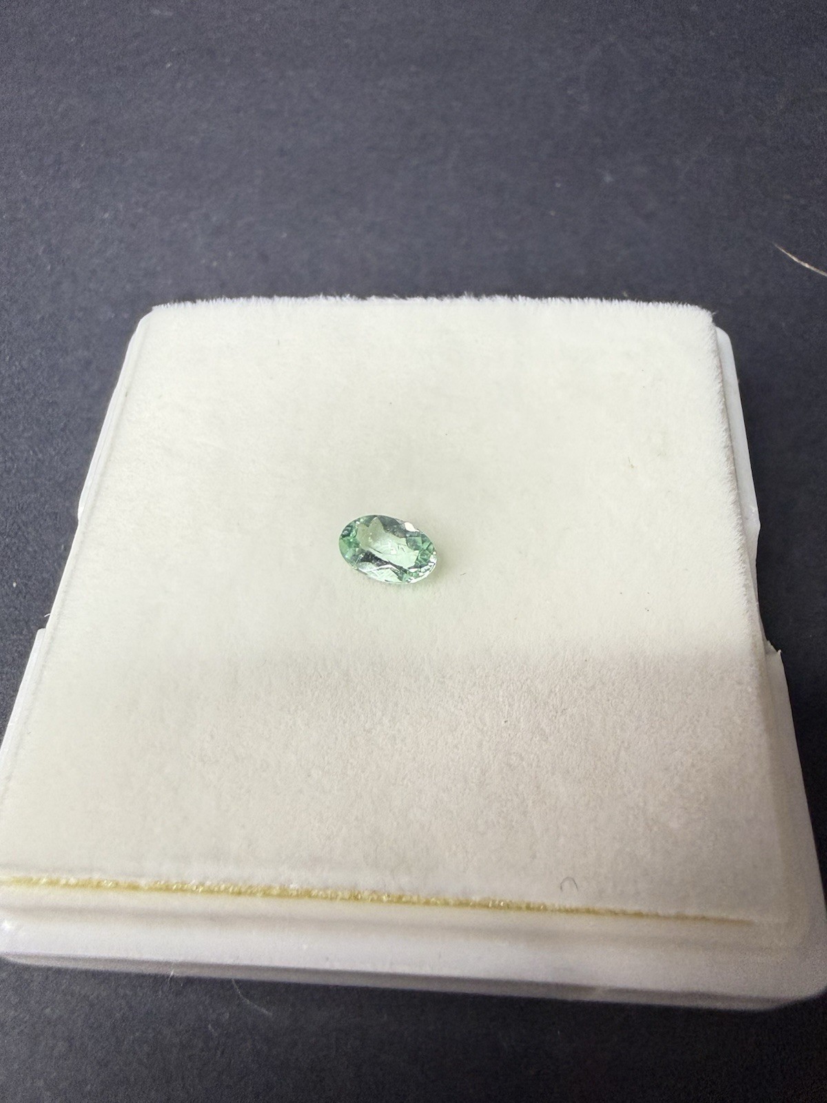 Blue Green Paraiba Type Loose Gemstone Oval Cut 6x3mm Approx .25ct