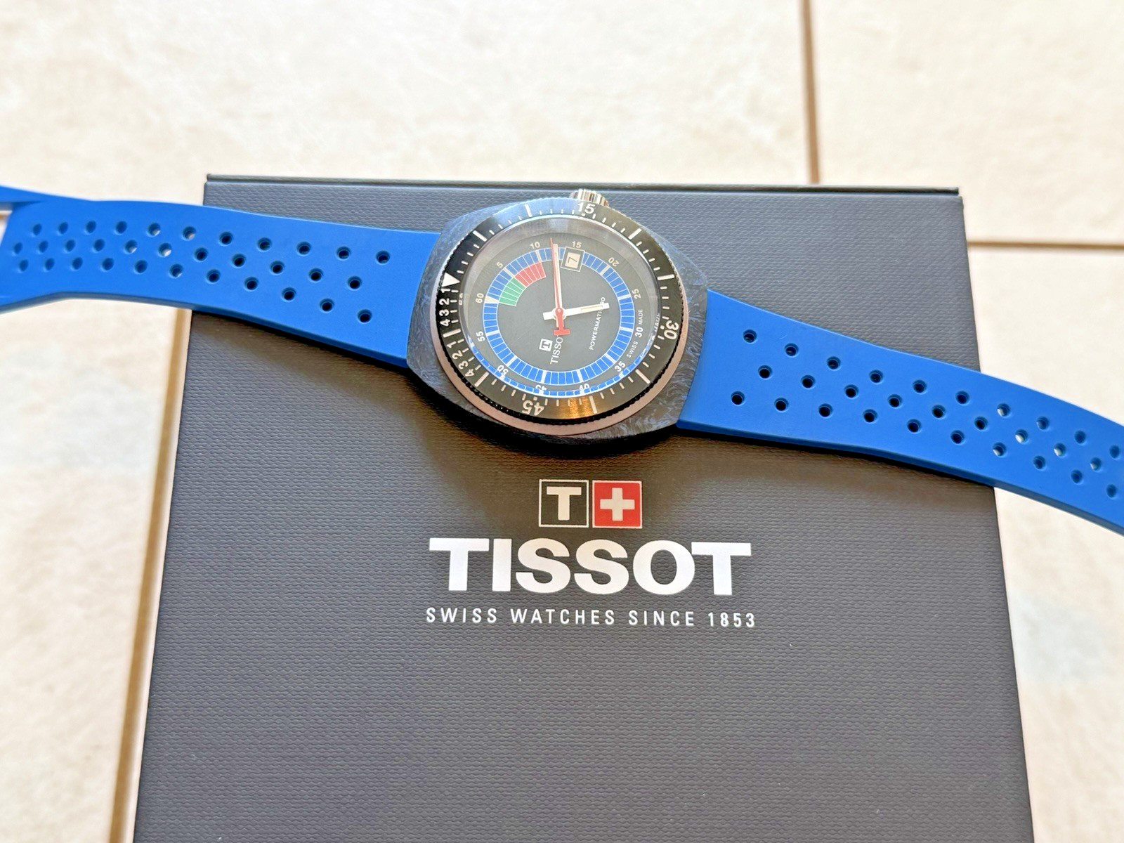 Tissot Sideral Blue – factory strap unused (box & papers) T145.407.97.057.01