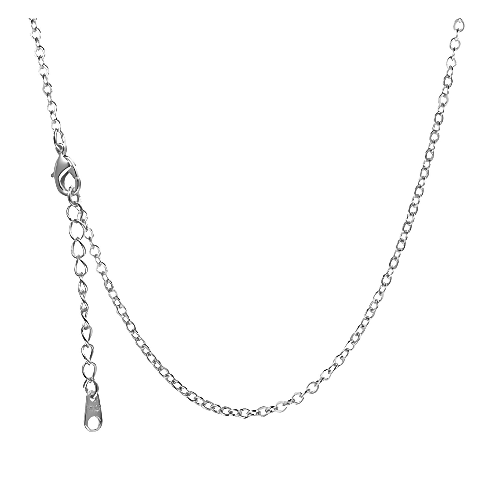Sterling Silver Rolo Chain 20 inch 1mm Width Womens Mens Ginger Lyne Collection
