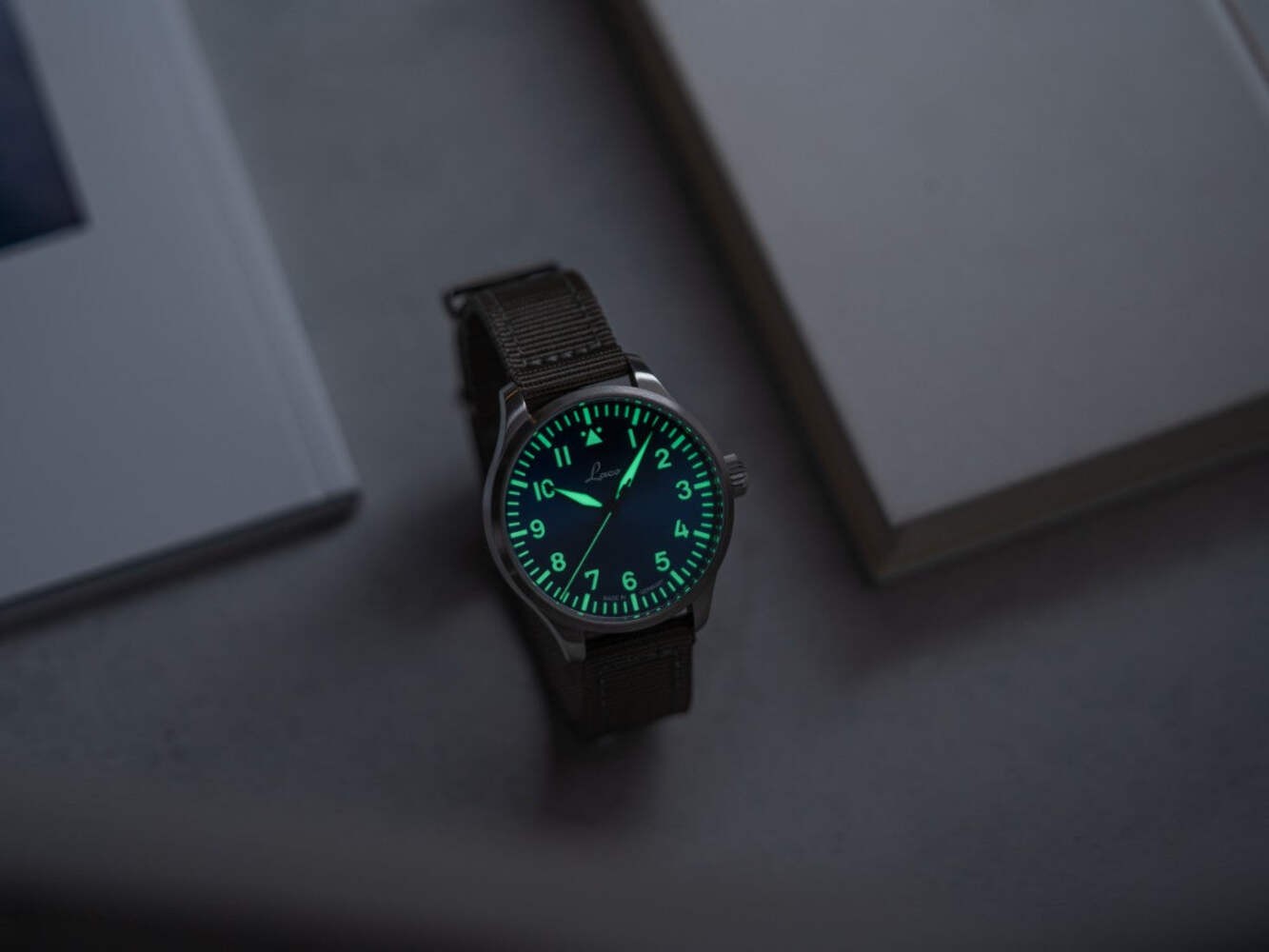 Augsburg Blaue Stunde 39 nylon bracelet | Blue Dial Wristwatch 862102.2