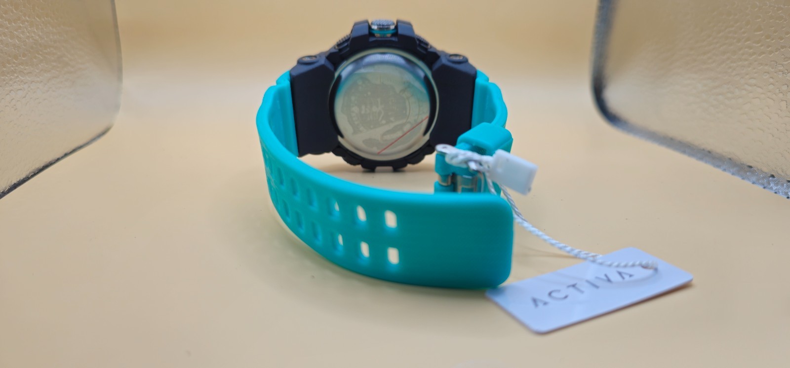 Activa From Invicta Men’s Digital Watch 49mm 495494 New In Box Aqua Silicone.