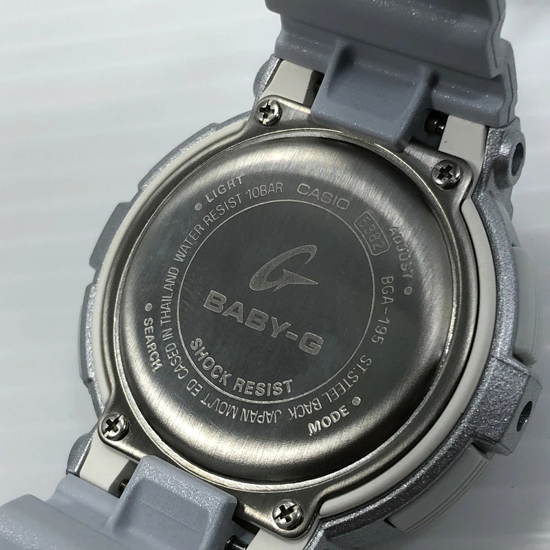Used Condition Ladies BABY G Wristwatch BGA 195 8ADR Analog Digital Quartz Wrist