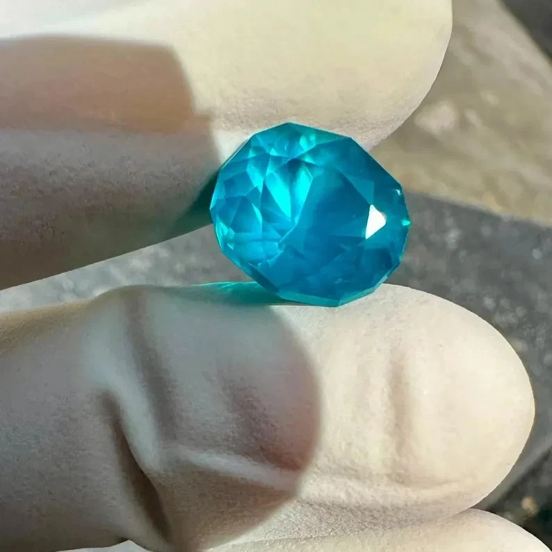 Certified Natural Blue Green Paraiba Tourmaline 9.55 Ct Oval Cut Loose MR Gems A